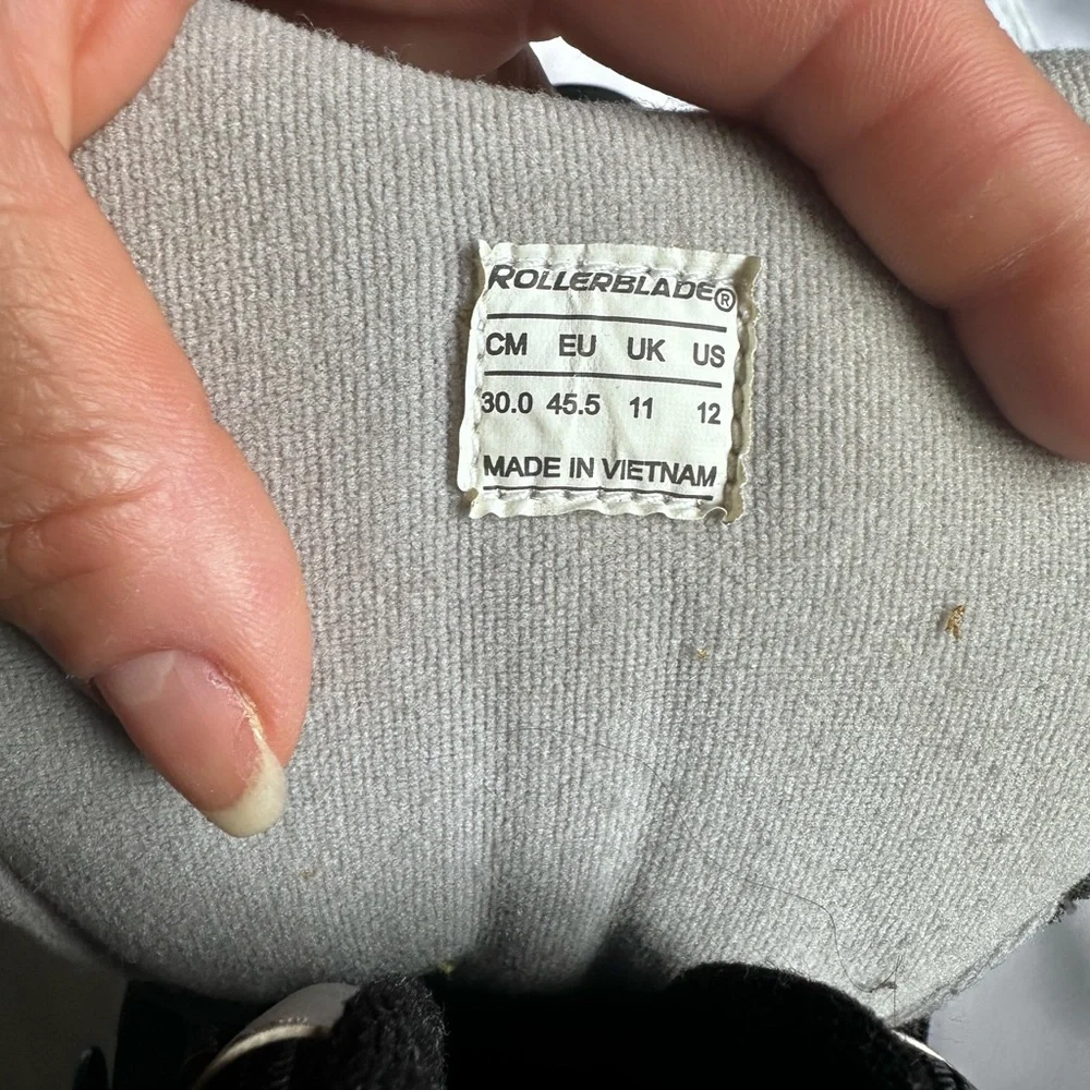 Rollerblade Zetra Blade Inline Skates Men's Size 11 Black white orange - Picture 5 of 8